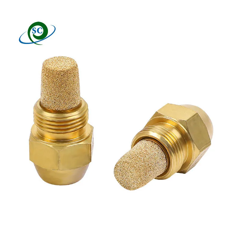 best material brass diesel oil nozzle with quality filter for Waste-Gas Burning