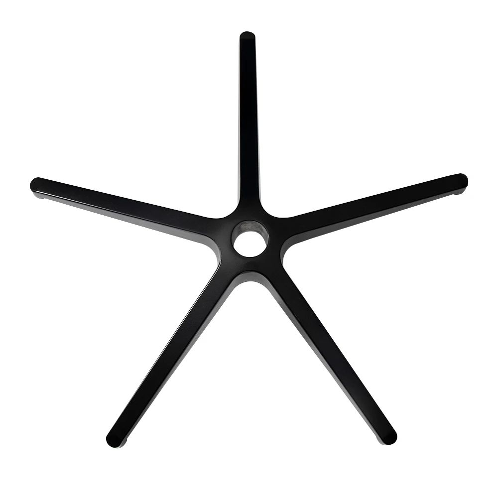 Hot Selling Adjustable Aluminum Furniture Leveling Feet Modern Design Five Star Leg Base For Chair Swivel