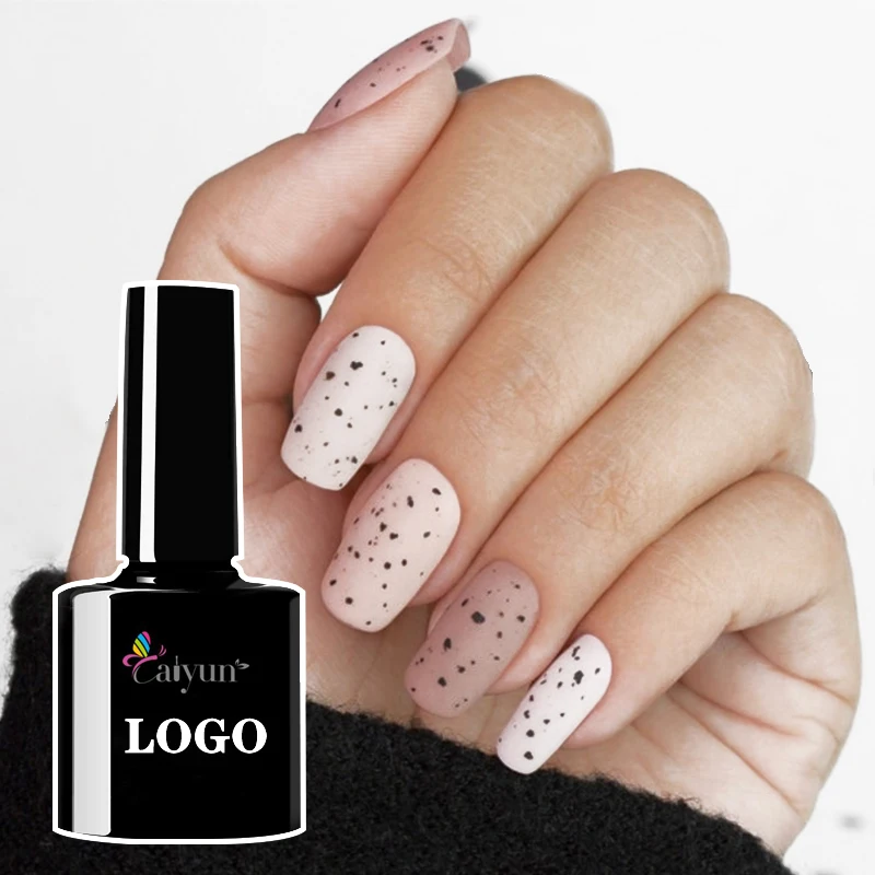 Soak Off 15ml Non-toxic Clear OEM ODM Spots Eggshell Top Coat UV Gel Nail Polish