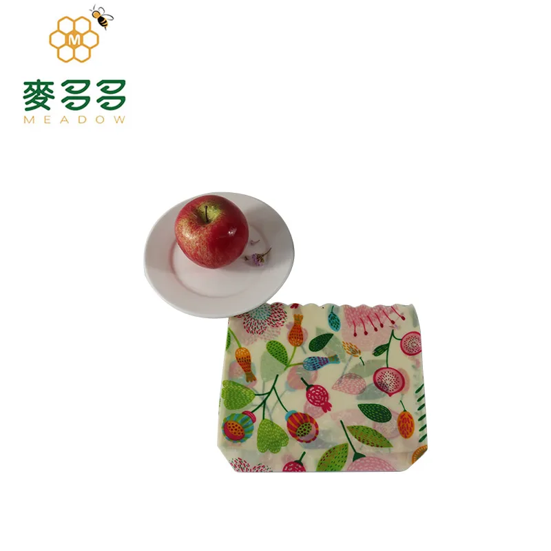 High quality 100% cotton organic eco friendly food beeswax wrap and mesh bags