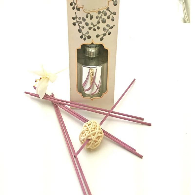 Purple scented oil  diffusers with fiber diffuser  stick for household