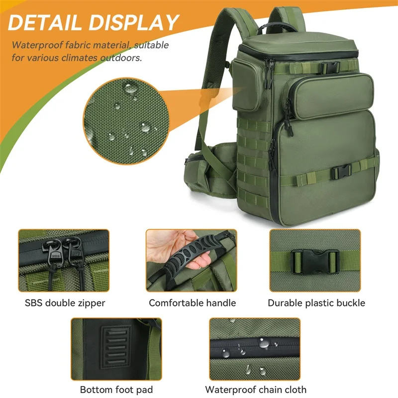 High Quality Professional Camera Travel Tactical Photography Bag with Dividers Waterproof Dslr Camera Backpack Bag