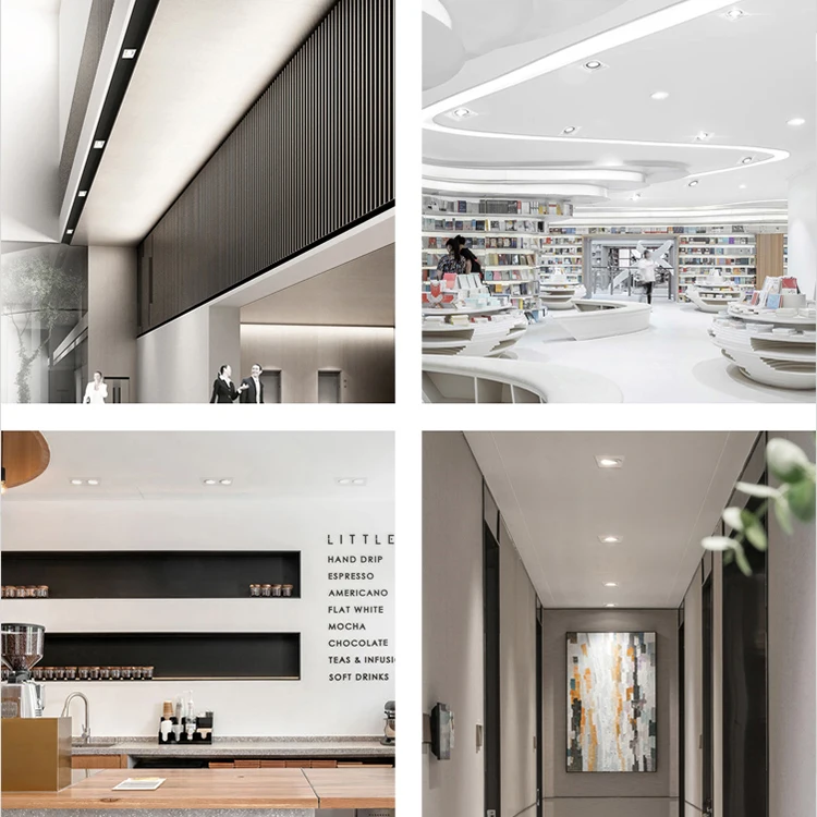 Commercial High Brightness COB Down Lamp School Meeting Room 12W LED Grille Light