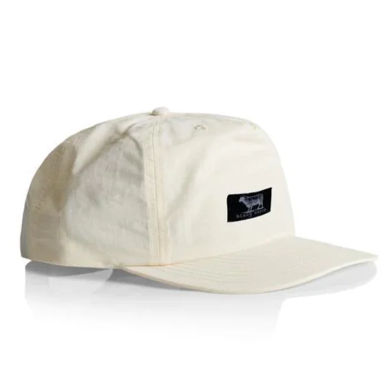 Custom High Quality 5 Panel Unstructured Nylon Surf Hat Quick Dry Sublimated Label EMbroidery Logo Rope Snap Back Outdoor Caps