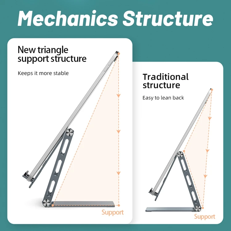 Portable Foldable Tablet Stand Mobile Phone Holder Adjustable Aluminium