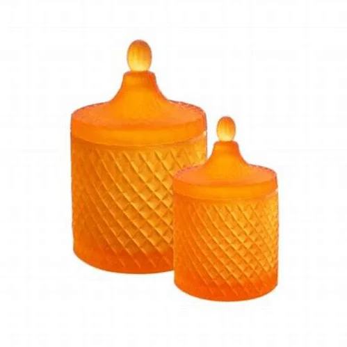 Wholesale luxury 250ml 600ml candle container rose gold 8oz 20oz geo cut glass jars for candle making