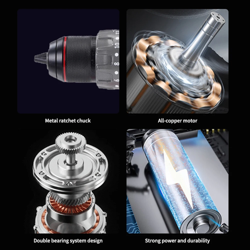 SENGXIN Original 21v Cordless Max Torque 90n.m Lithium Battery Drill Professional Power Tools 13mm Hand Drill