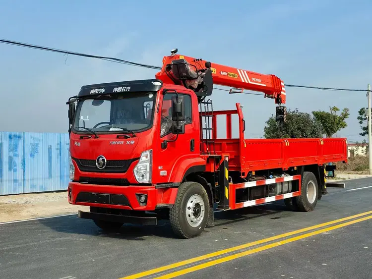 Shaanxi Automobile Xuande G Series 4*2 drive truck crane 21 meters lifting height 5 arm working radius 18 meters