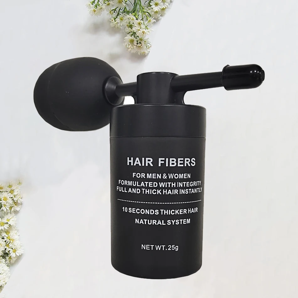 Hair Fiber Spray Powder 25-100g Spray Keratin Hair Loss Treatment Factory Directly Price Real Human Hair Building Fiber