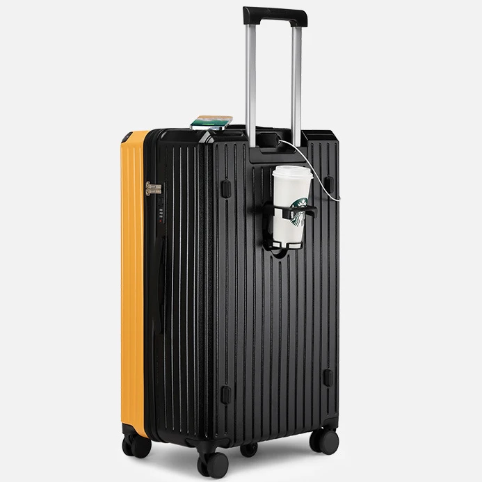 Pailox Business Carry-ons ABS PC widely trolley suitcase Travel Luggage multi-functional suitcase travel luggage set