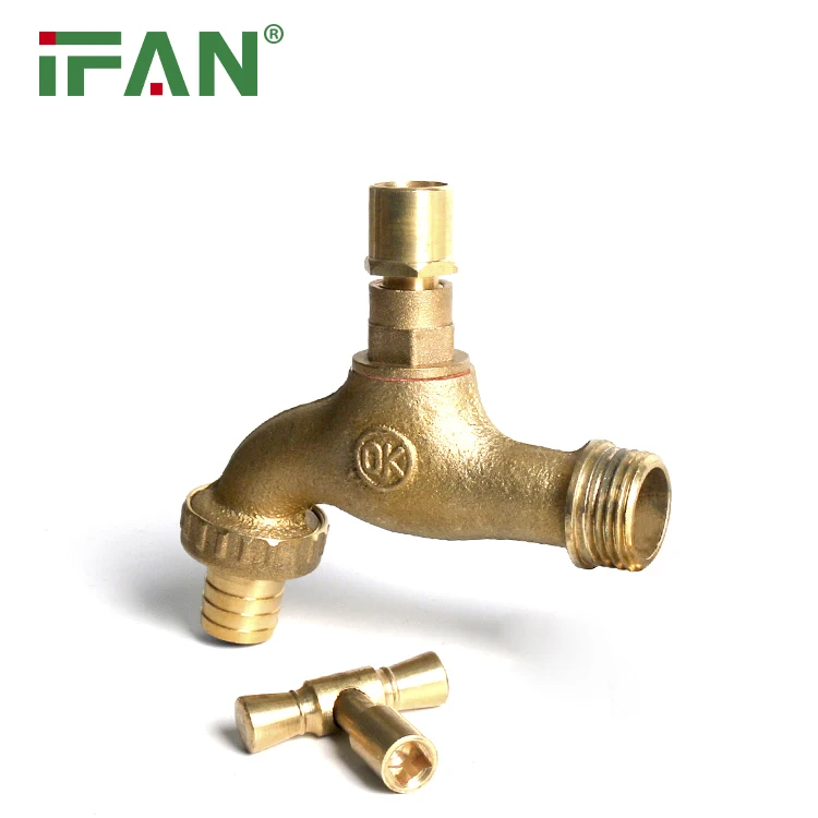 IFAN Wholesale 1/2 3/4 Inch Plumbing Garden Taps Butterfly Handle Lockable Water Faucets Bibcock