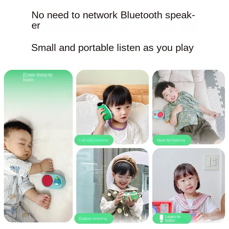 PIYOPEN Bluetooth Walkman Toy Dolphin-Shaped Smoked Listening Educational Story Machine Small Mongolian Learning Machines