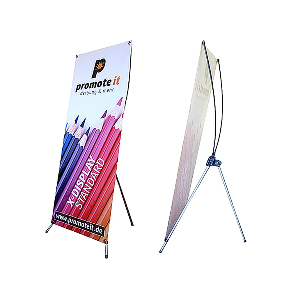 Trade Show Low Price Mobile Portable X Stand Roll Retractable Vinyl Pull Up Banner
