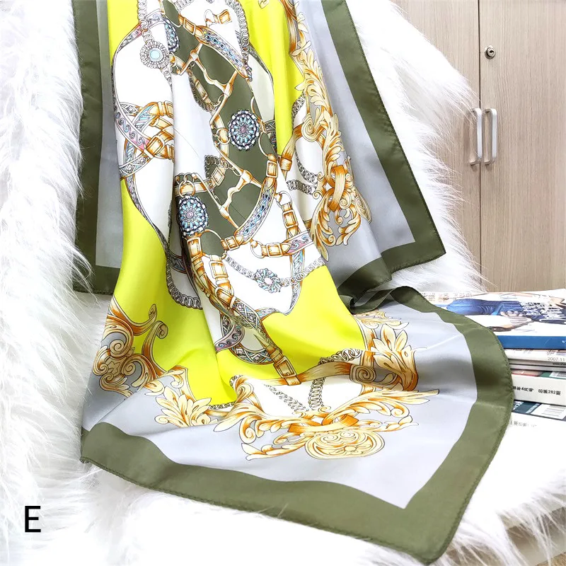 Wholesale Neckerchief Shawl Scarf Ladies Custom Luxury Designer Hijab Women Scarfs
