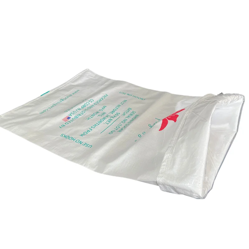 Double-layer waterproof woven bag with inner lining and added liner film for moisture resistanc