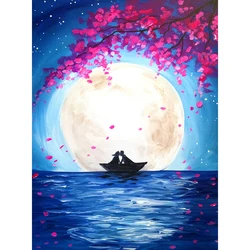 Factory Direct Sales Fashion Wall Decoration Romantic Couples Diamond Painting Moon Quality