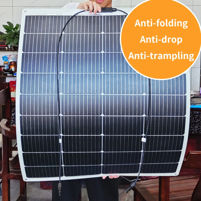 100W 130W 200W ETFE Flexible Solar Panel For Car/Home/Marine