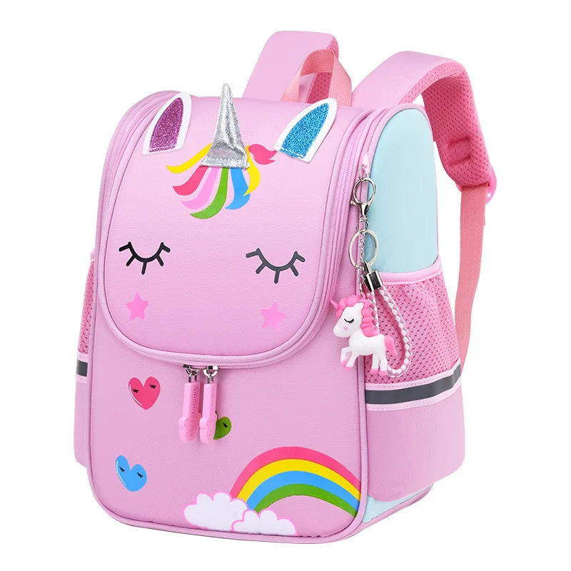 New trend cute  cartoon unicorn pink children backpacks kindergarten schoolbag kids schoolbags for girls