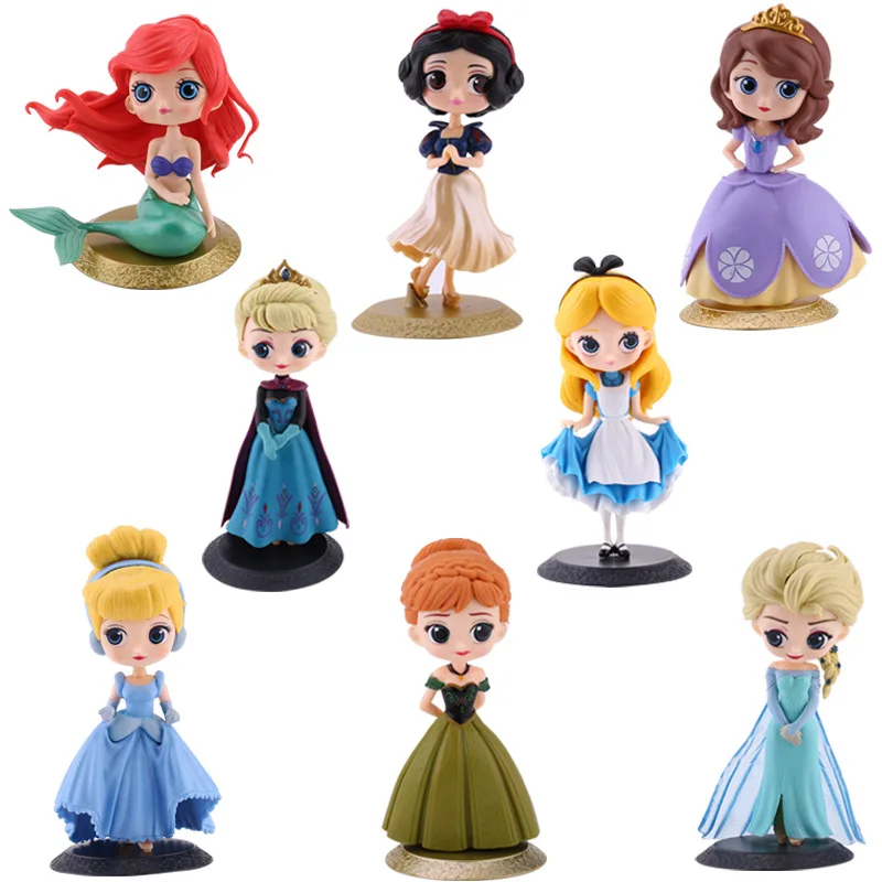 Cartoon custom resin art cute girl character princess figurines ornaments wholesale