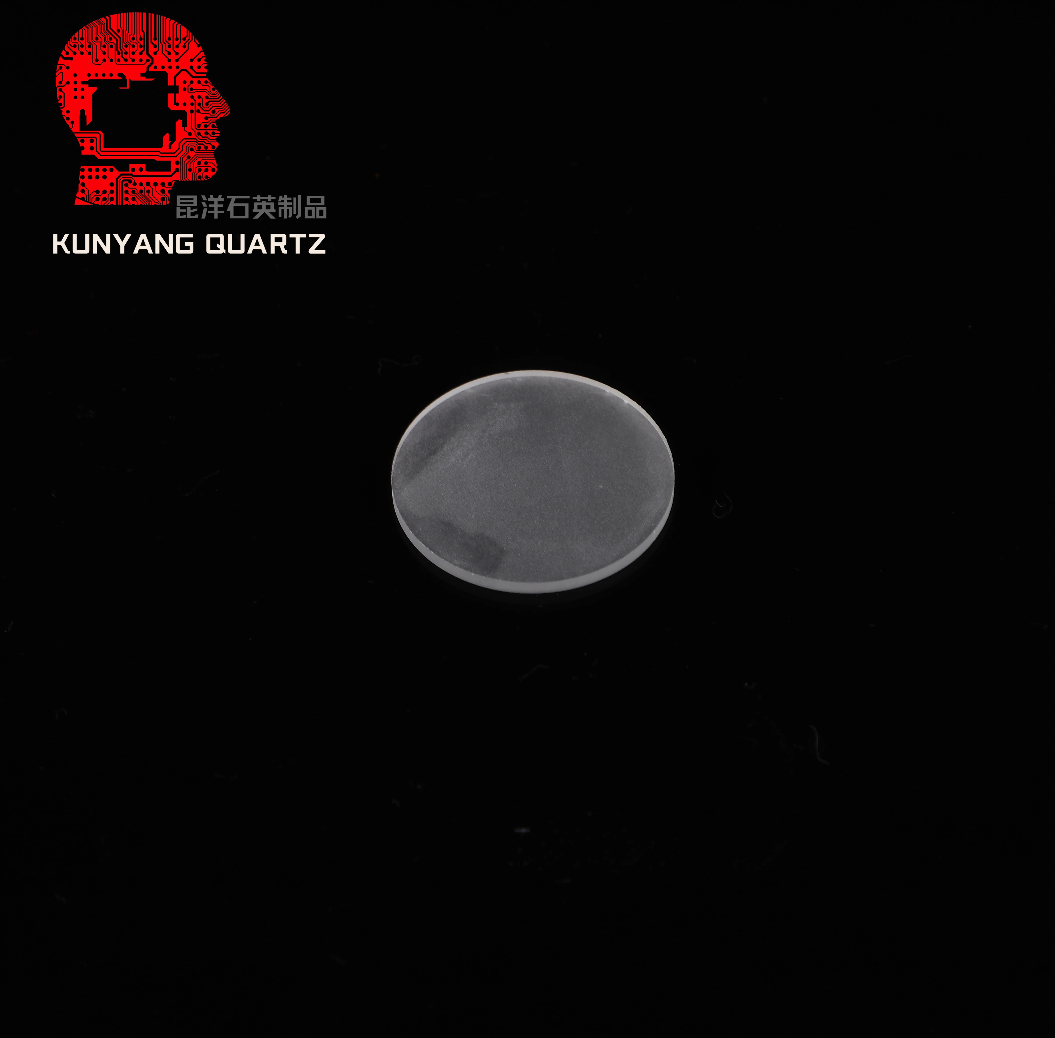 Round transparent quartz glass plate disc/ disk for heat observation window