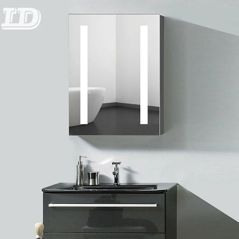 Storage Smart LED Vanity Bathroom Mirror Cabinets