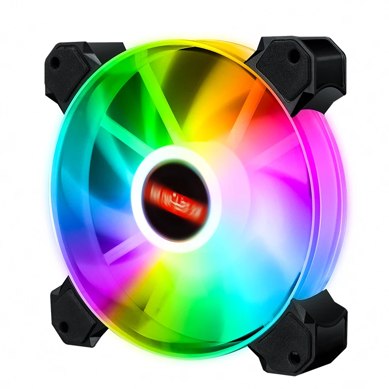 Hot Sale 120mm Pc Case RGB Gaming Fan Cooling Fan With RGB LED Lights New ARGB Radiator Multi-color Fans