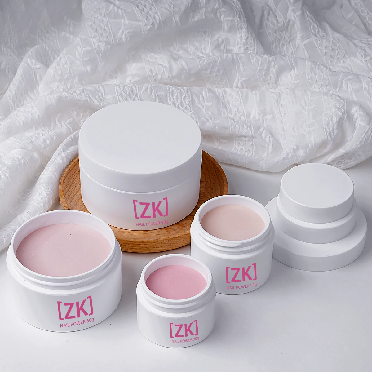 90g  Best Quality Acrylic Nail Powder Wholesale OEM Custom Cover Pink 2 in 1 mma  Acrylic Powder With Logo