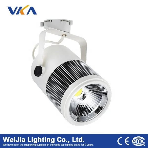 Led cob 30W track spotlights exhibition hall show room spot lightings hotel shopping mall light track lighting