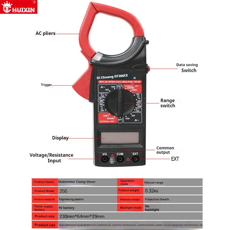 Digital Analog Multimeter Tester Digital Multimeter Professional Voltage Current Resistance