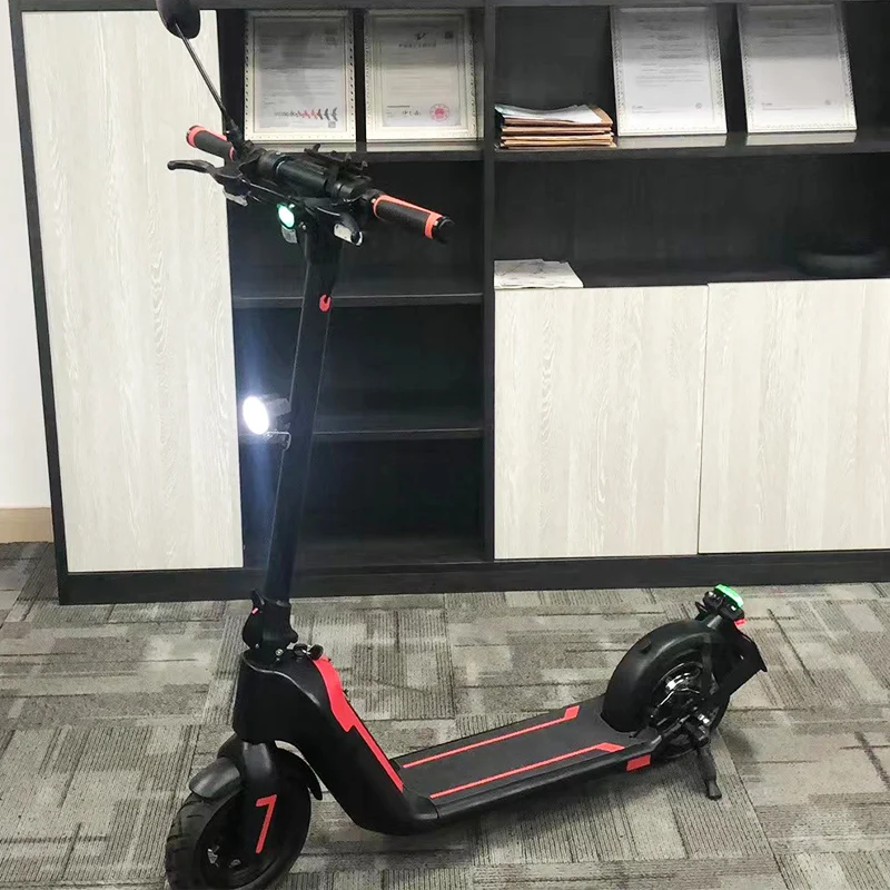 2024 New Design 36V/48V 1000W Electric Scooter Removable 1-0Ah Battery Dual 800W Green Light Japan PSE Certified Aluminium Green
