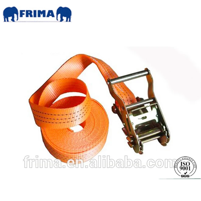 3T/ 40mm/6m Heavy duty  cargo lashing webbing polyester tie down strap with no hook