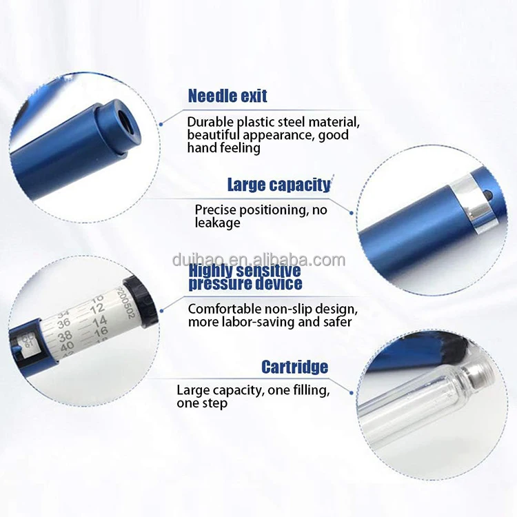 Different Colors mutil-use  plastic or metal  3ml Cartridge Bottle Magic Pen Auto Injection Pens Injector