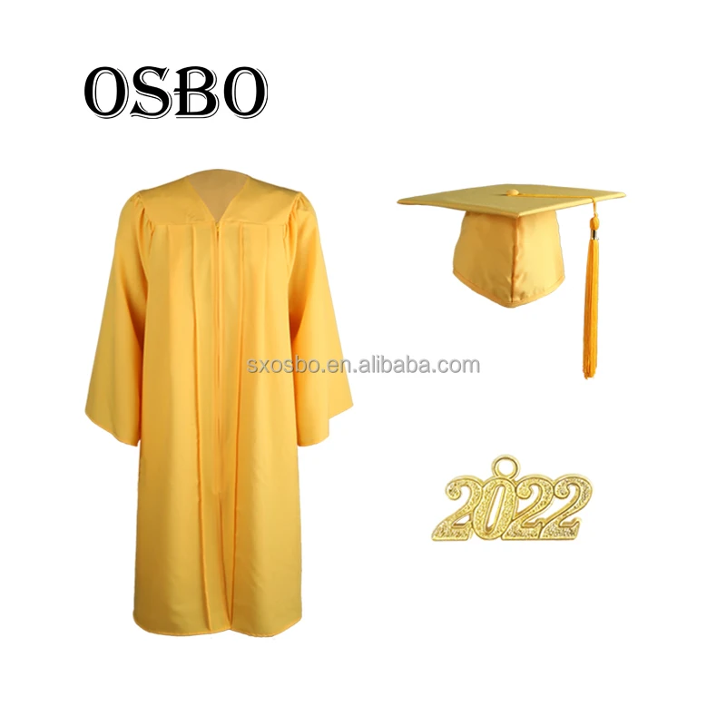 2023  wholesale cheap purple  high school  academic graduation gown and cap for graduation ceremony