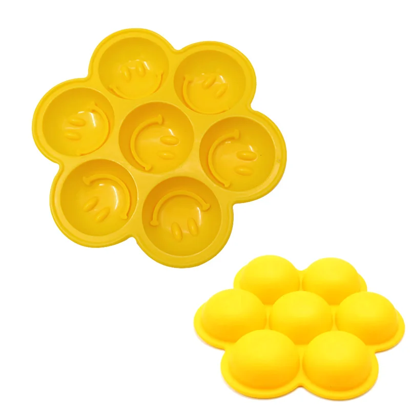 Ice Cube Tray Smiley Face Chill Mold 3D Frozen Tray Novelty Ice Form Unique Frost Shaper Fun Chill Tray Silicone Cube Mold