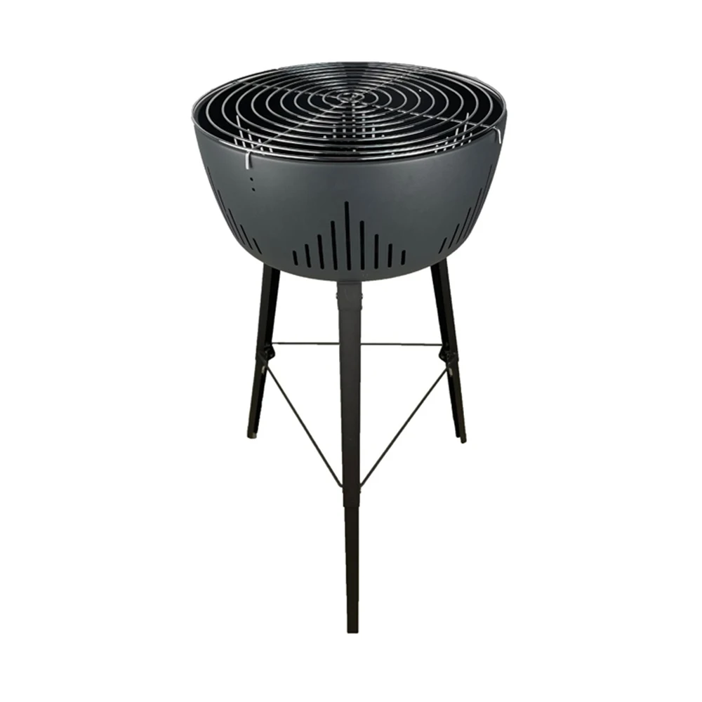 Outdoor Portable Grill Charcoal Round Bbq Camping Grill