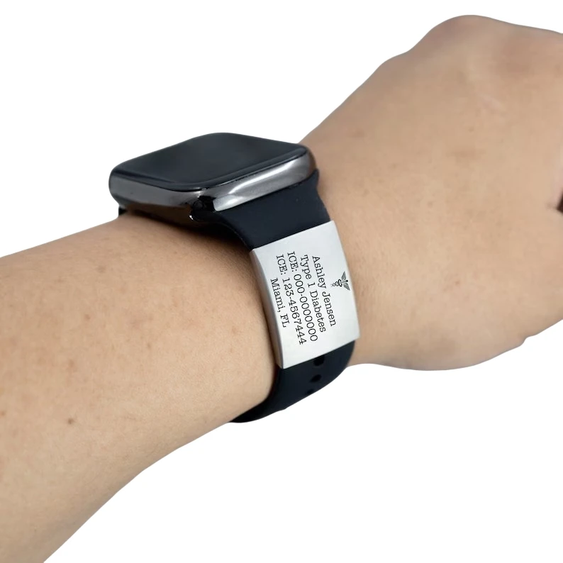 30/35/45 x 20mm Silver blank metal tag Custom logo stainless steel plate for 18mm width silicone elite bracelet watch band