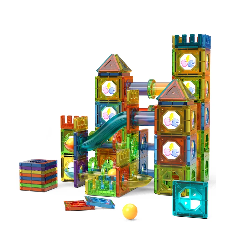 Top sale  Magnetic Tiles Building Blocks toy Educational Magnetic Toy colorful Magnetic Building Blocks set Toy