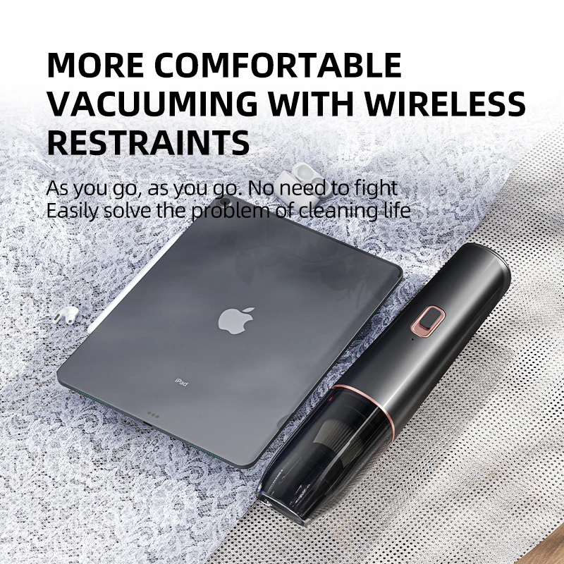 Portable Cordless Car Vacuum Cleaner Wireless Automotive Dust Catcher Cyclone Suction Mini Handheld Powerful Car Vacuum Cleaner
