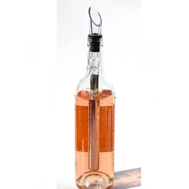 Innovation Products 2022 Bar Accessory 3 in 1 Stainless Steel Wine Chiller Stick Bottle Cooler Stick with Aerating Pourer
