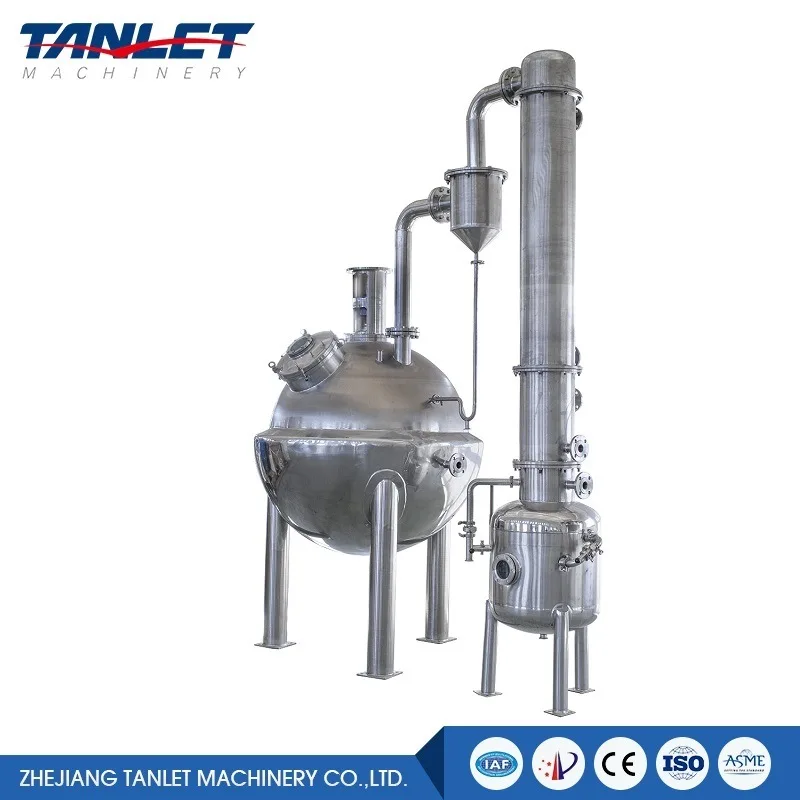 juice processing vacuum evaporation concentrator