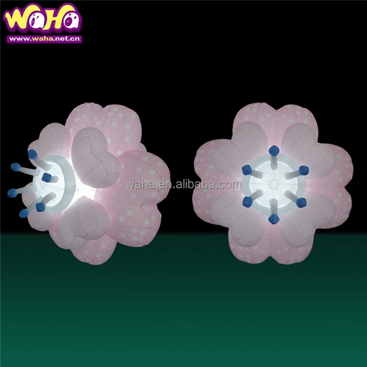 Popular Giant Inflatable Lighting Flower for Event Decoration