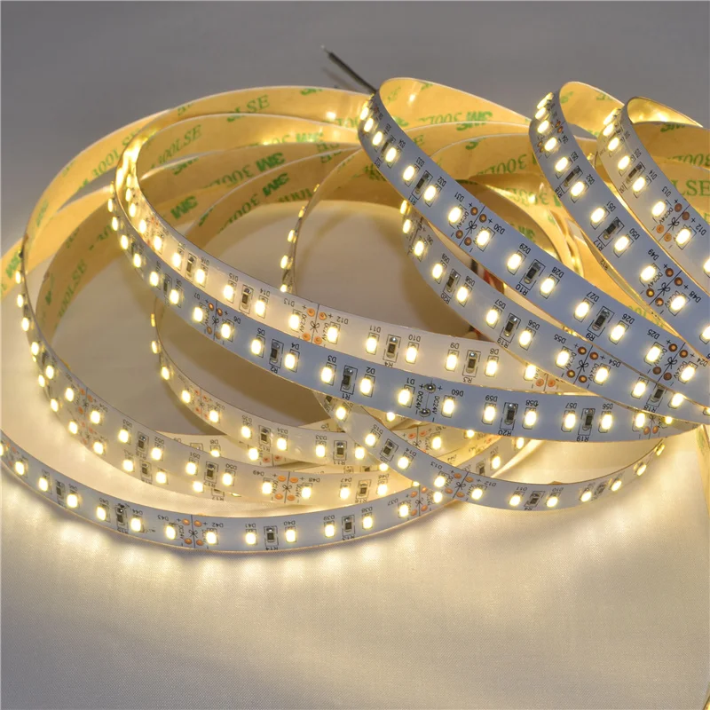 12v/24v 2835 double row 240leds/m heat resistant led strip light,220V 50M Waterproof Double Row LED strip Light Warm White