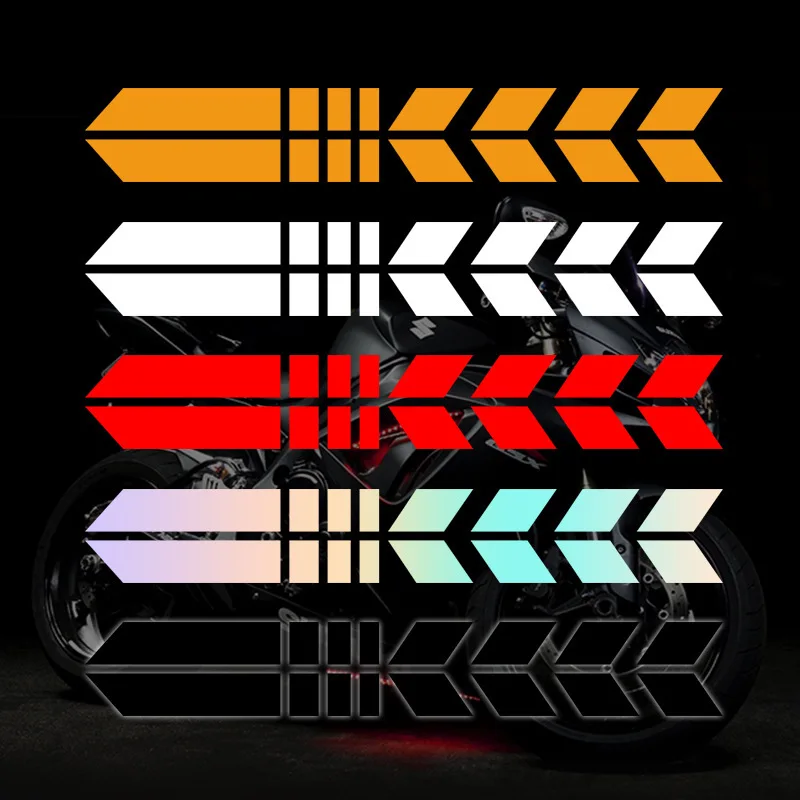 Светоотражающая наклейка в полоску для мотоцикла