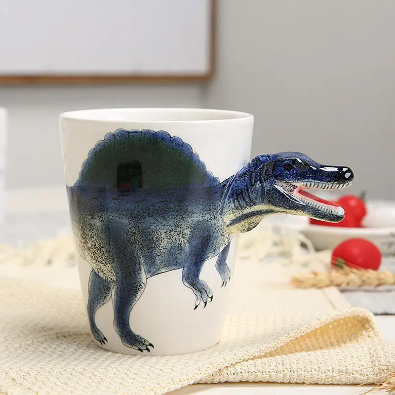 Modern Restaurant Nordic Creative Sublimation Fambe Cover Cartoon Latest Supply Super High Quality Ceramic Ceramic Animal Cup