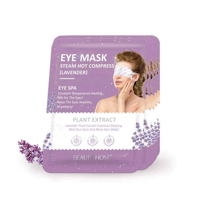 Sleeping Repairing Lavender Steam Eye Mask Organic Best Relax Remove Eye Pouch Moisturizing Relieve Fatigue Salon SPA Eye Care