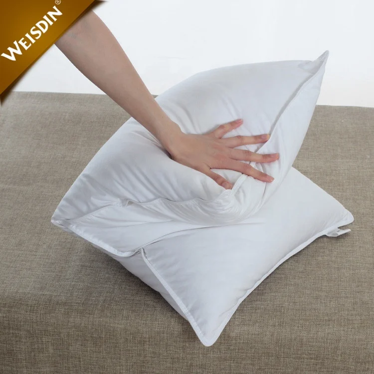 Custom white luxury 100% cotton soft and comfortable goose down pillow down bed pillow