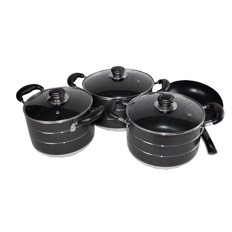 Aluminum Pots African soup pot set Hot selling Pots