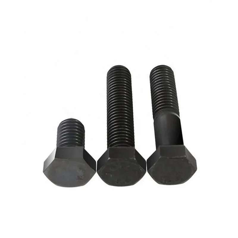 M6 M8 M10 M12 Carbon Steel Class 4.8 8.8 10.9 12.9 Grade Black Oxide Black Zinc Half Full Thread Hexagon Bolt DIN933 DIN931