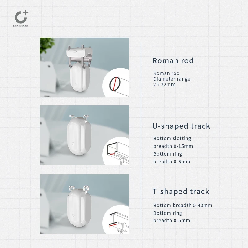 Smart curtain round opener work with smart home alexa wifi smart curtain driver robot tuya smart curtain