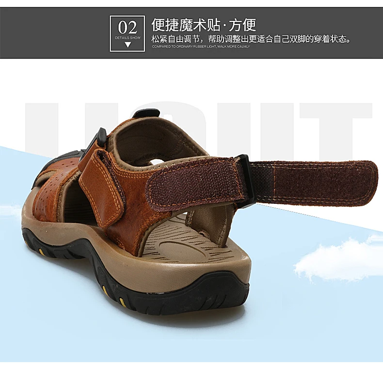 Сандалии мужские из натуральной кожи, мягкие босоножки, удобная Уличная обувь, римские сандалии, большие размеры, лето